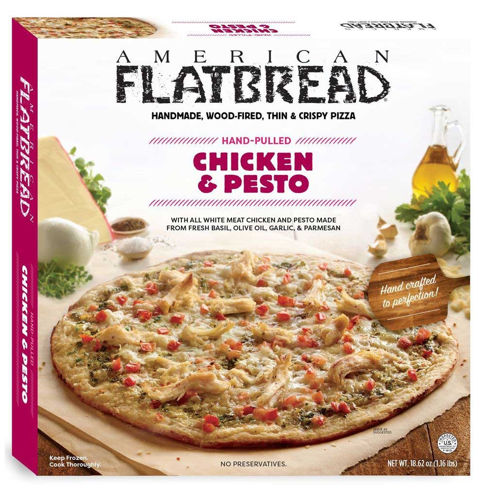 American Flatbread Chicken and Pesto Pizza, 12 inch -- 6 per case