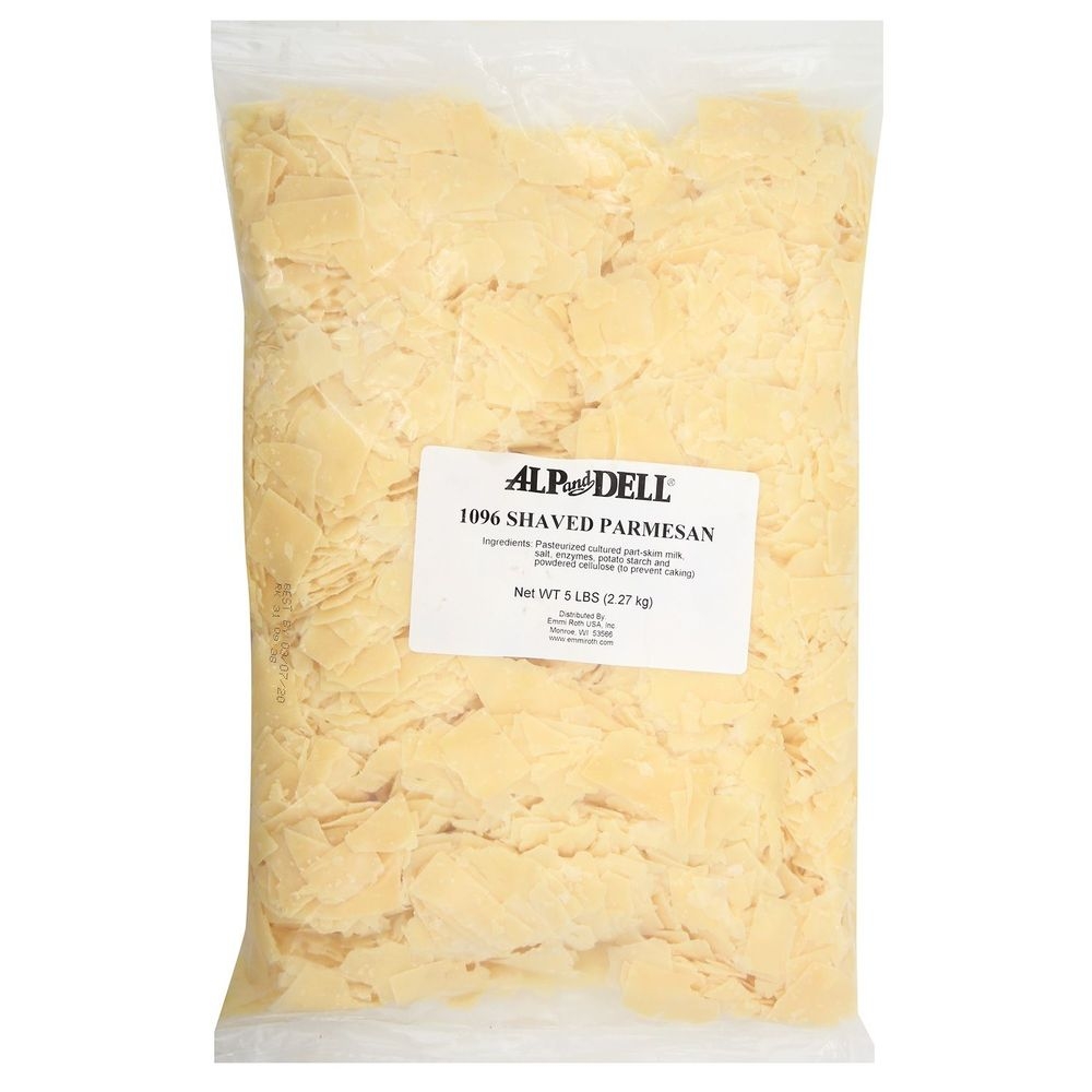 Alp and Dell Shaved Parmesan Cheese, 5 Pound -- 4 per case