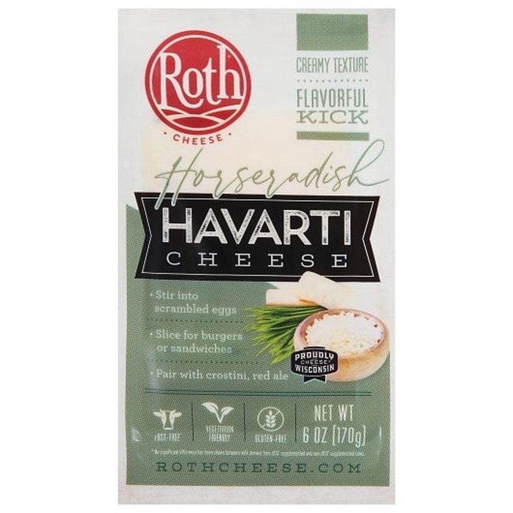 Roth Kase Horseradish Havarti Cheese, 6 Ounce -- 12 per case