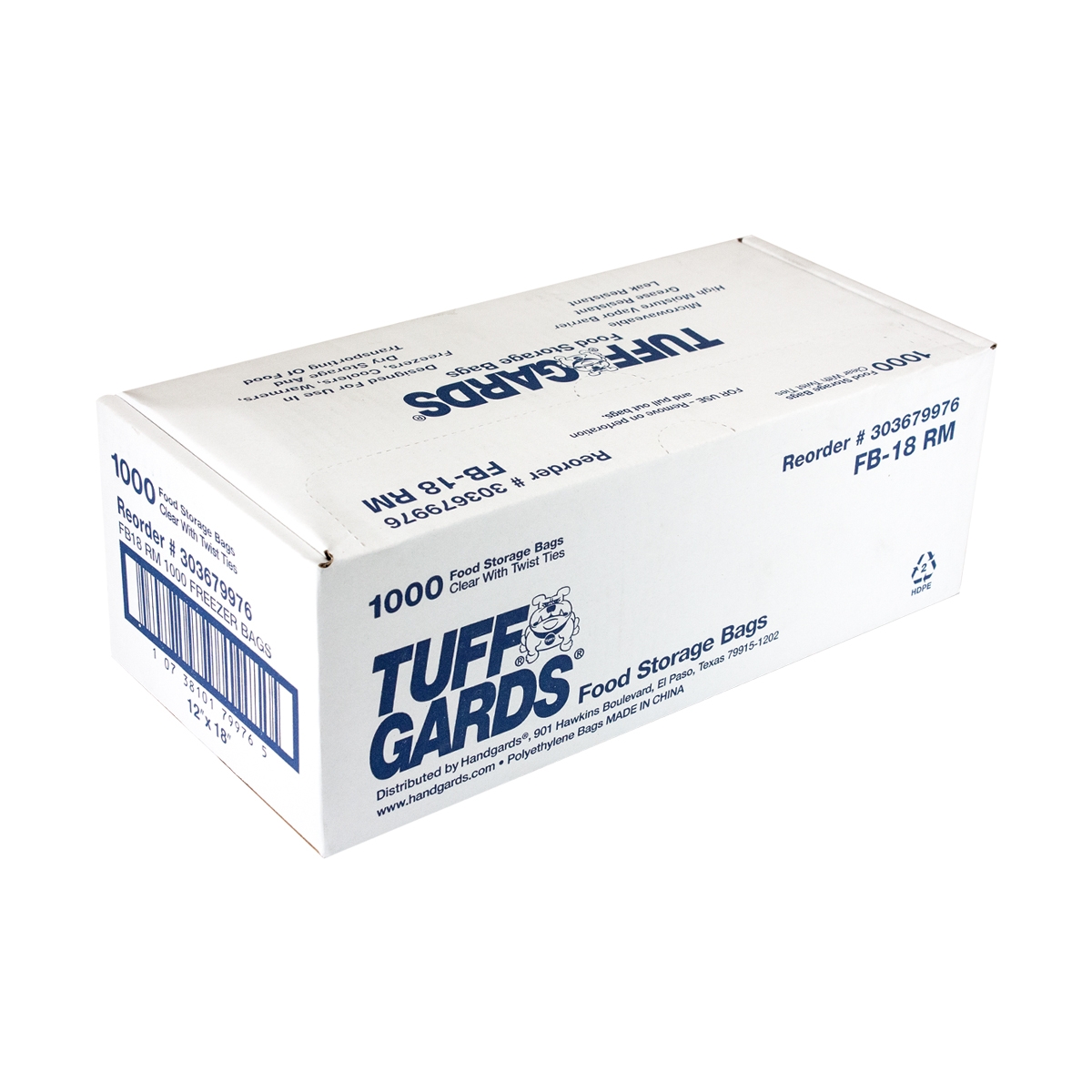 Bag (TuffGardsÂ® Food Storage/Freezer Bags) Freezer/Storage Clear 12X18 --- 1000 Count, 1 Roll