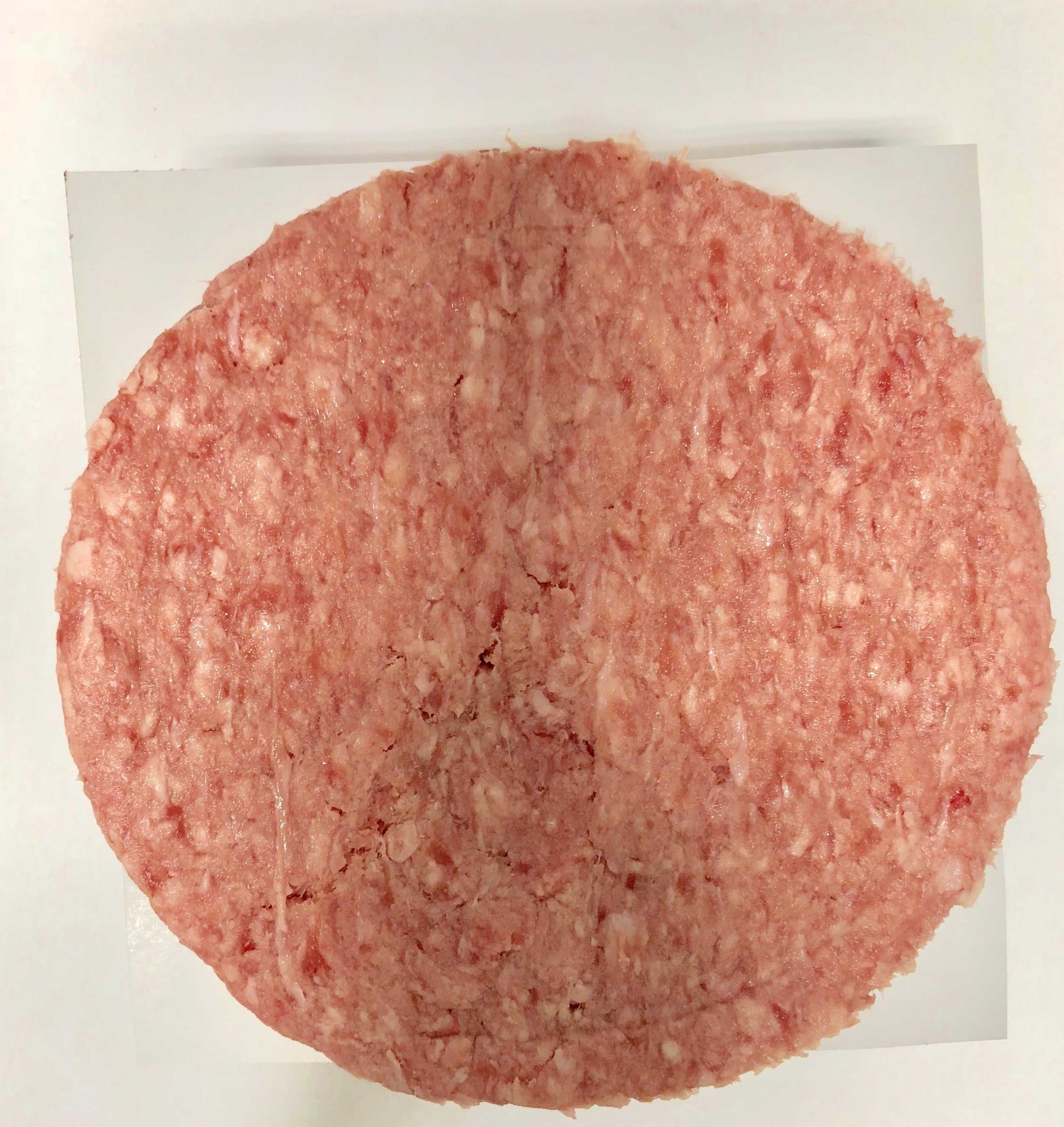 WW Johnson Beef Patty Angus Chuck/Brisket Blend Round, 7 Ounce -- 24 per case