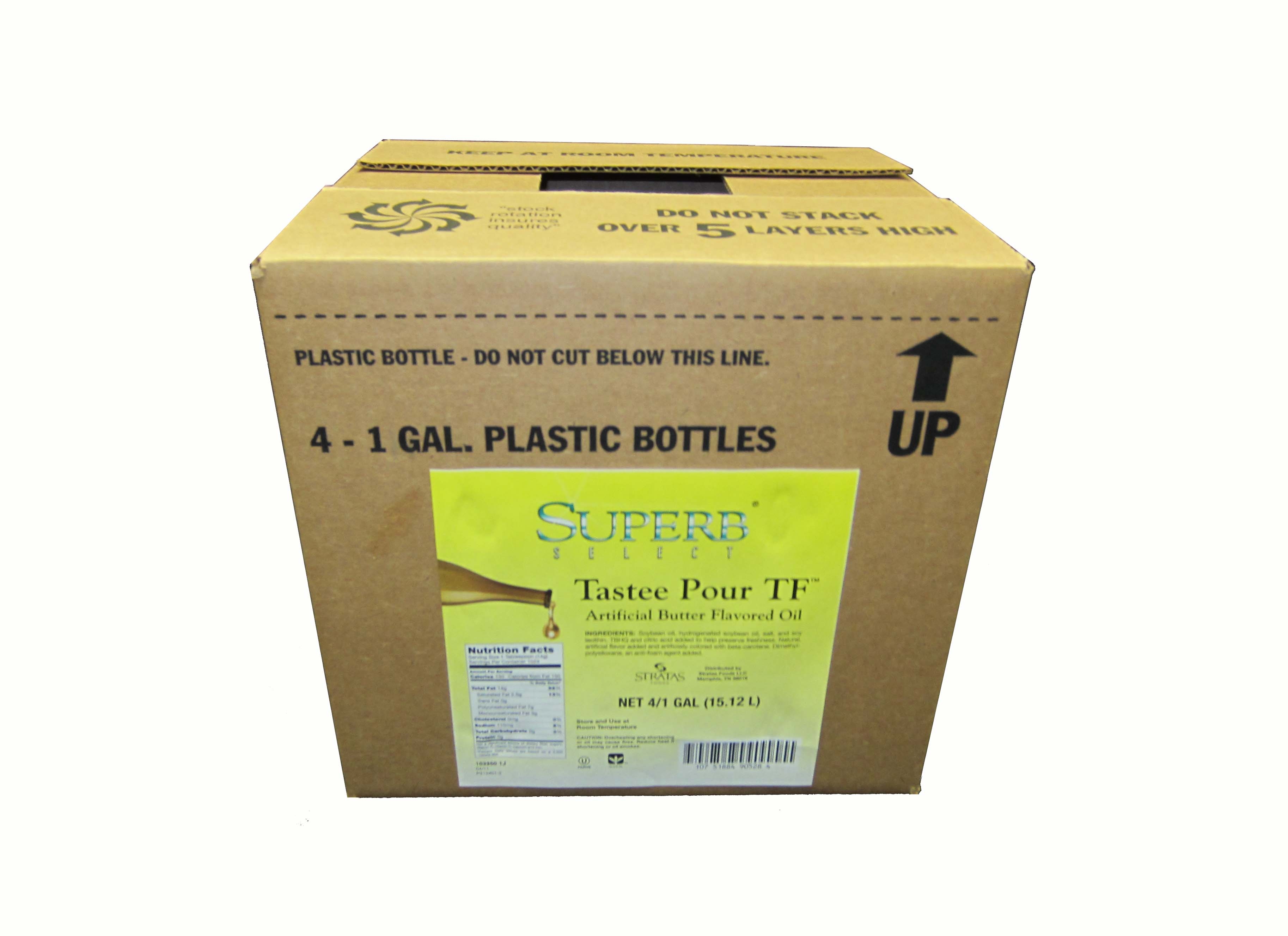 Superb Select Tastee Pour TF Butter Flavored Oil, 1 Gallon -- 4 per case.