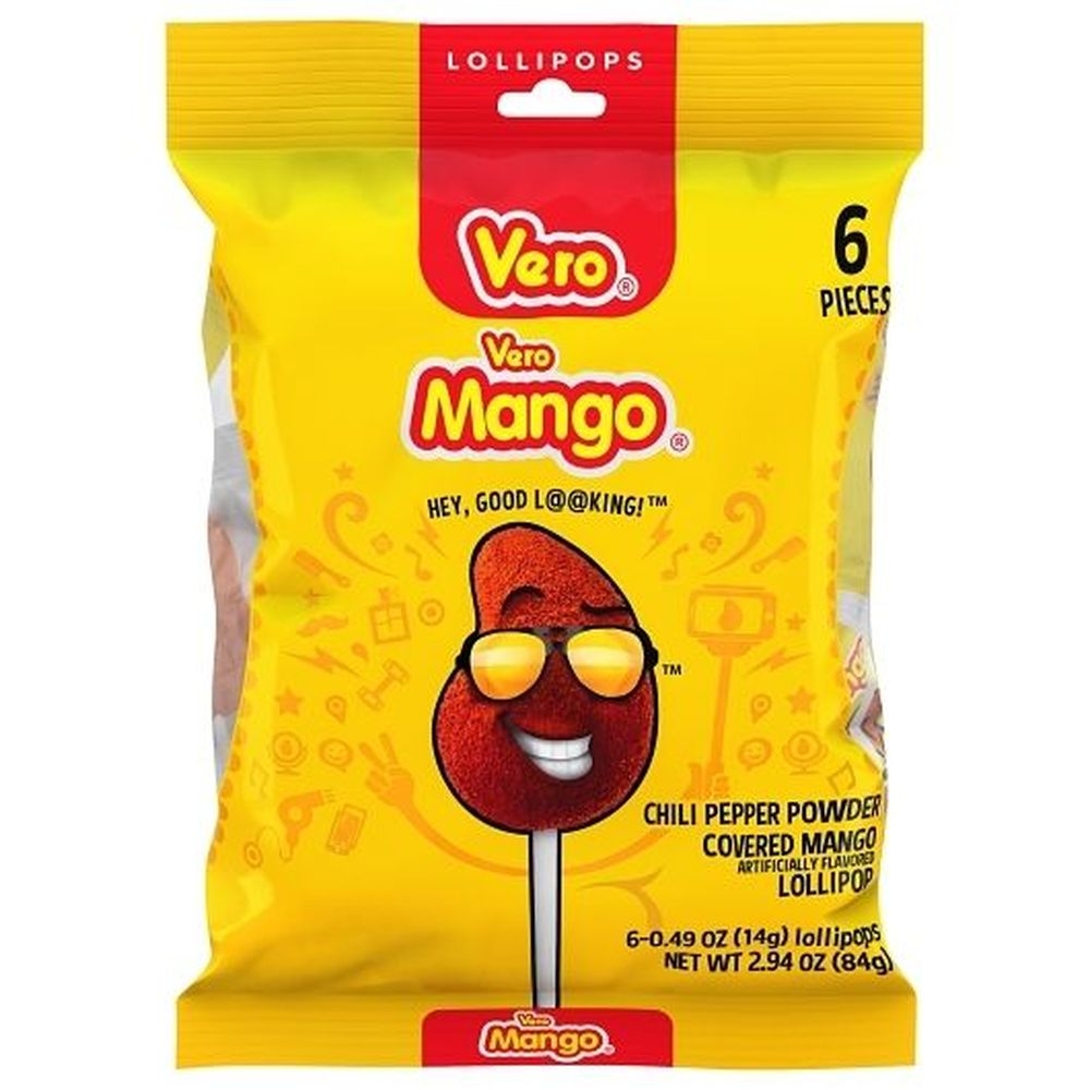 Ricolino Vero Mango Lollipop, 2.96 Ounce -- 12 per case