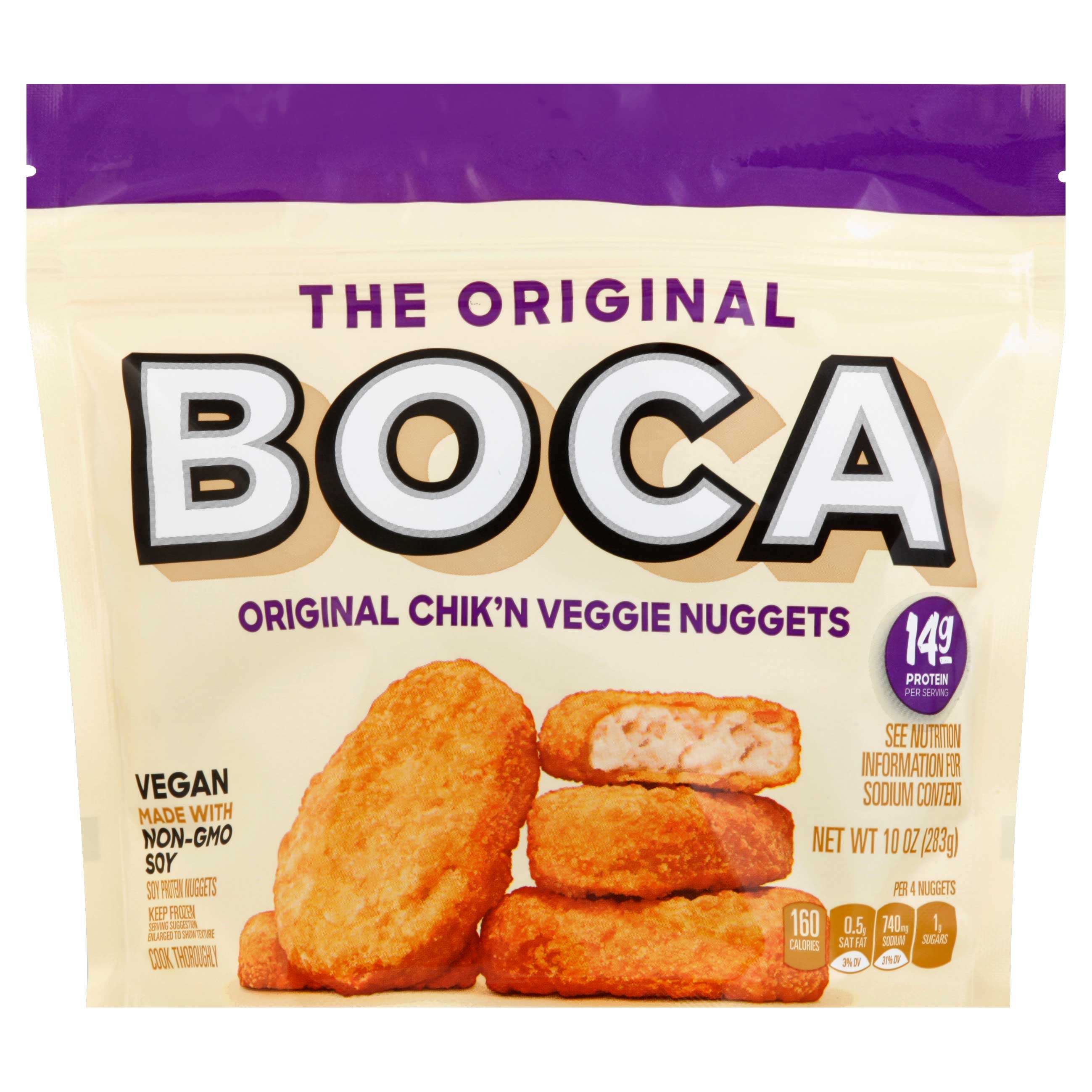 Boca Original Chick'n Veggie Nuggets, 10 ounce -- 12 per case