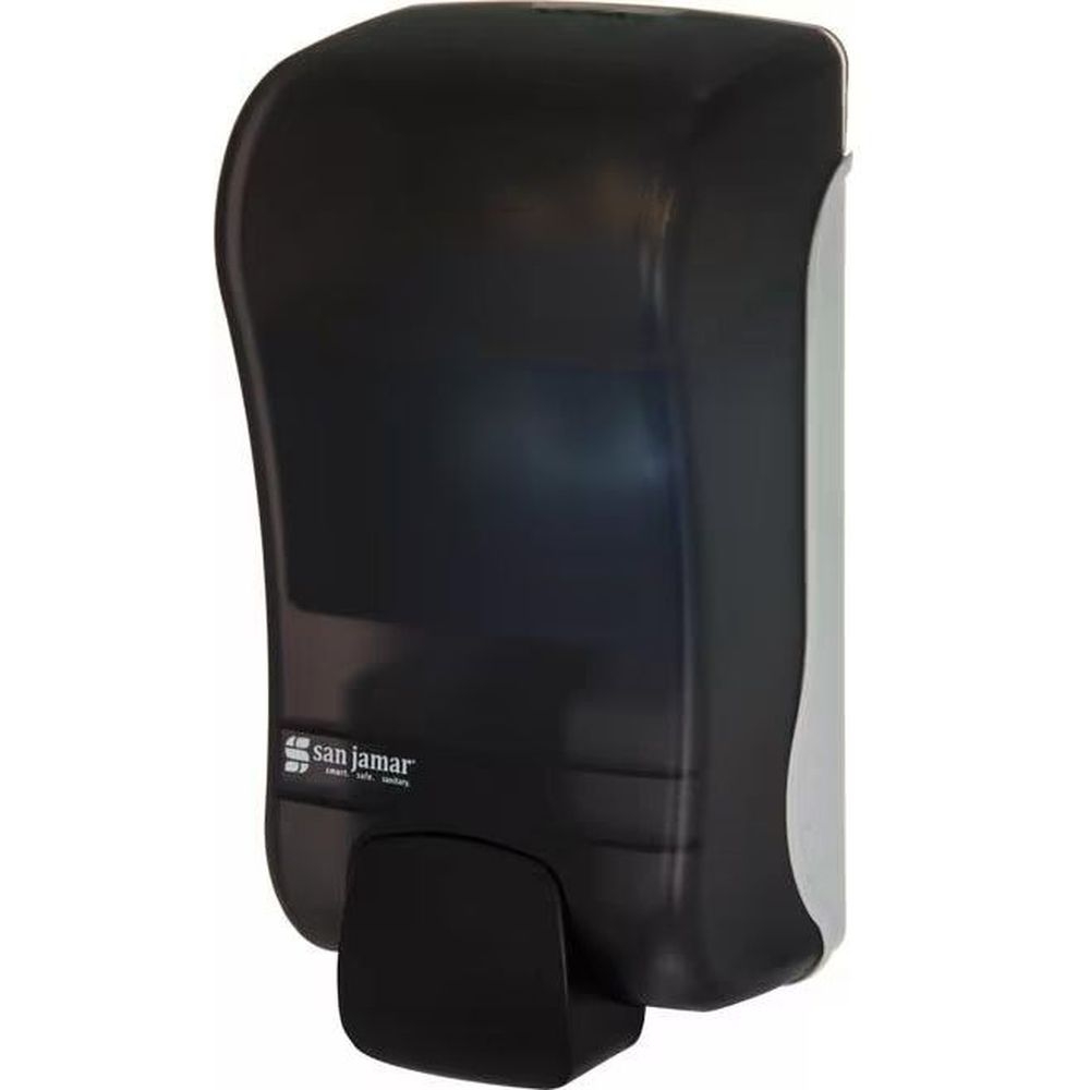 San Jamar Rely Pearl Black Manual Foam Soap and Sanitizer Dispenser, 10.50 x 5.50 x 4.25 inch