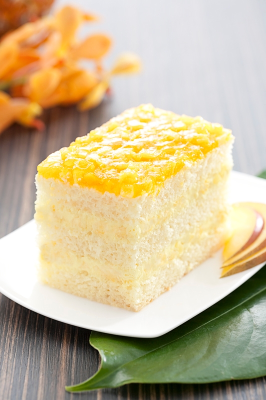 The Original Cakerie Mango Mousse Dessert Cake -- 2 per case.