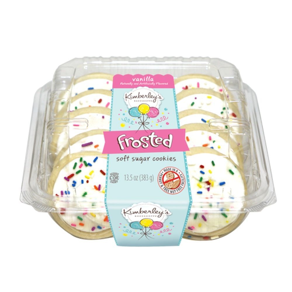 Kimberleys Bakeshoppe White Vanilla Frosted Cookies, 12.7 Ounce -- 15 per case