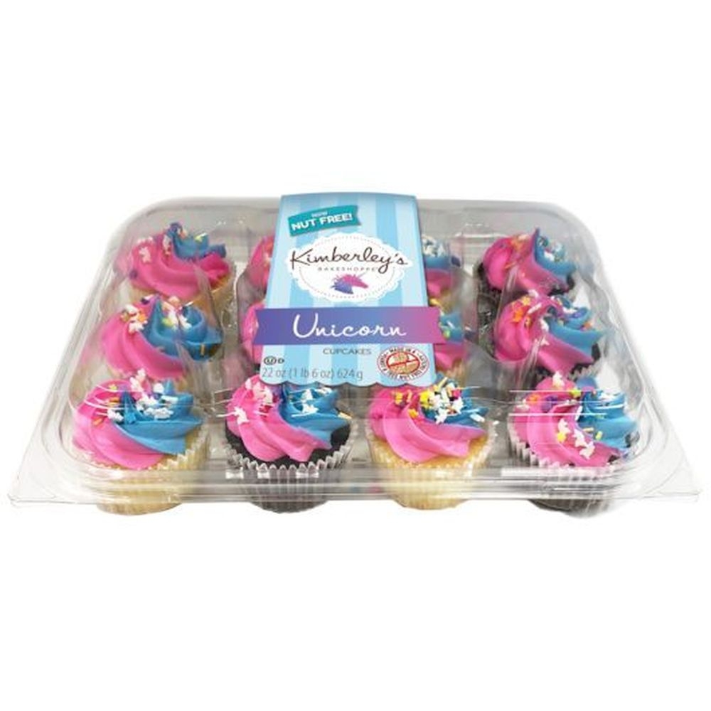 Kimberleys Bakeshoppe Unicorn Vanilla and Chocolate Cupcakes, 22 Ounce -- 8 per case