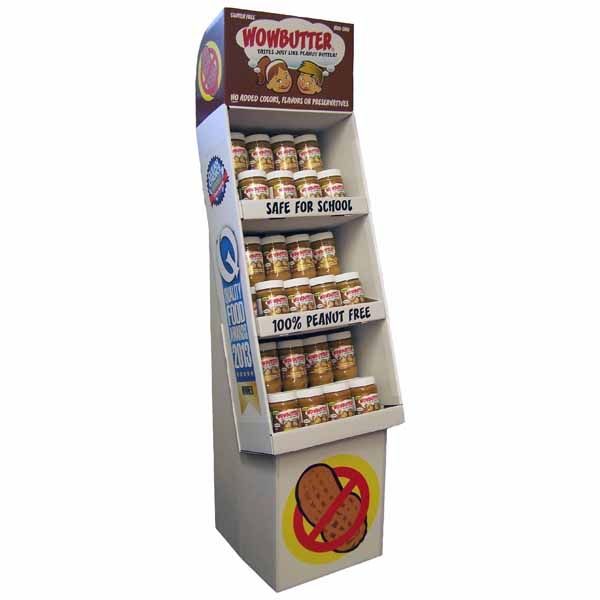 Wowbutter Creamy Floor Display Jars, 1.1 Pound -- 36 per case.