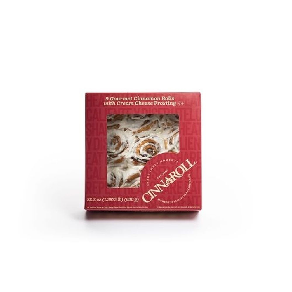 Cinnaroll Mini Cream Cheese Frosted Cinnamon Rolls, 630 Gram -- 14 per case