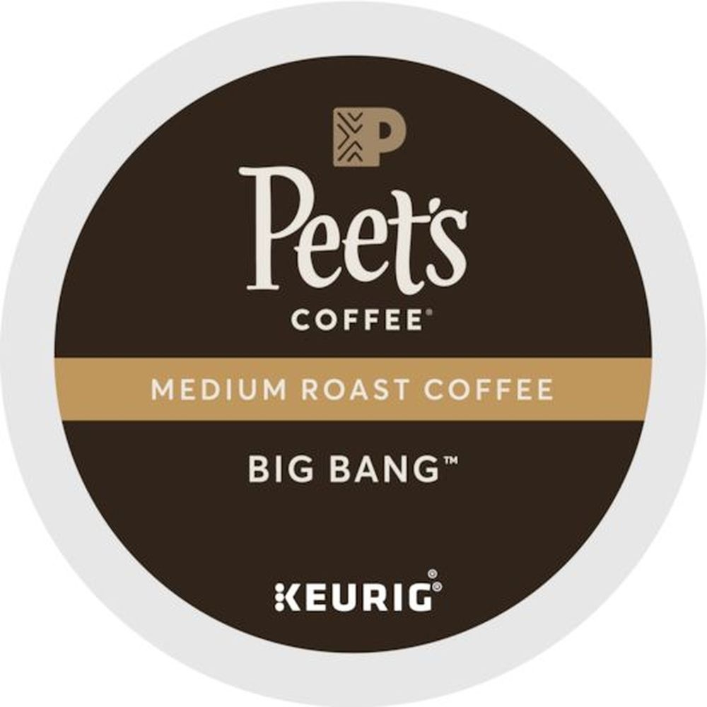 Peets Coffee Big Bang Medium Roast K-Cup Coffee Pod, 22 count -- 4 per case