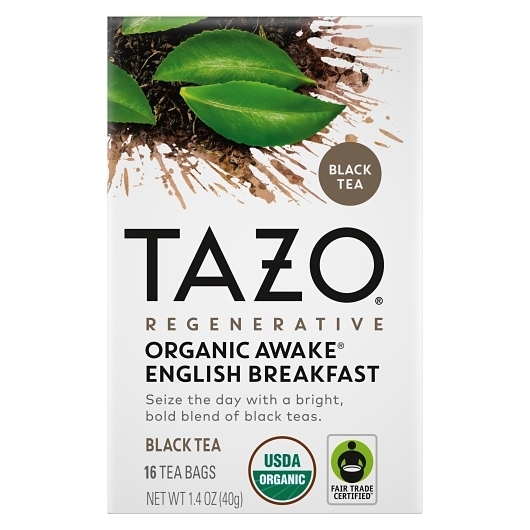 Tazo Organic Awake English Breakfast Tea Bag, 16 count -- 6 per case