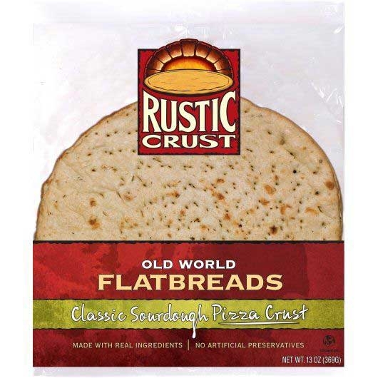 Rustic Crust Classic Sour Dough Pizza Crust, 12 inch -- 8 per case