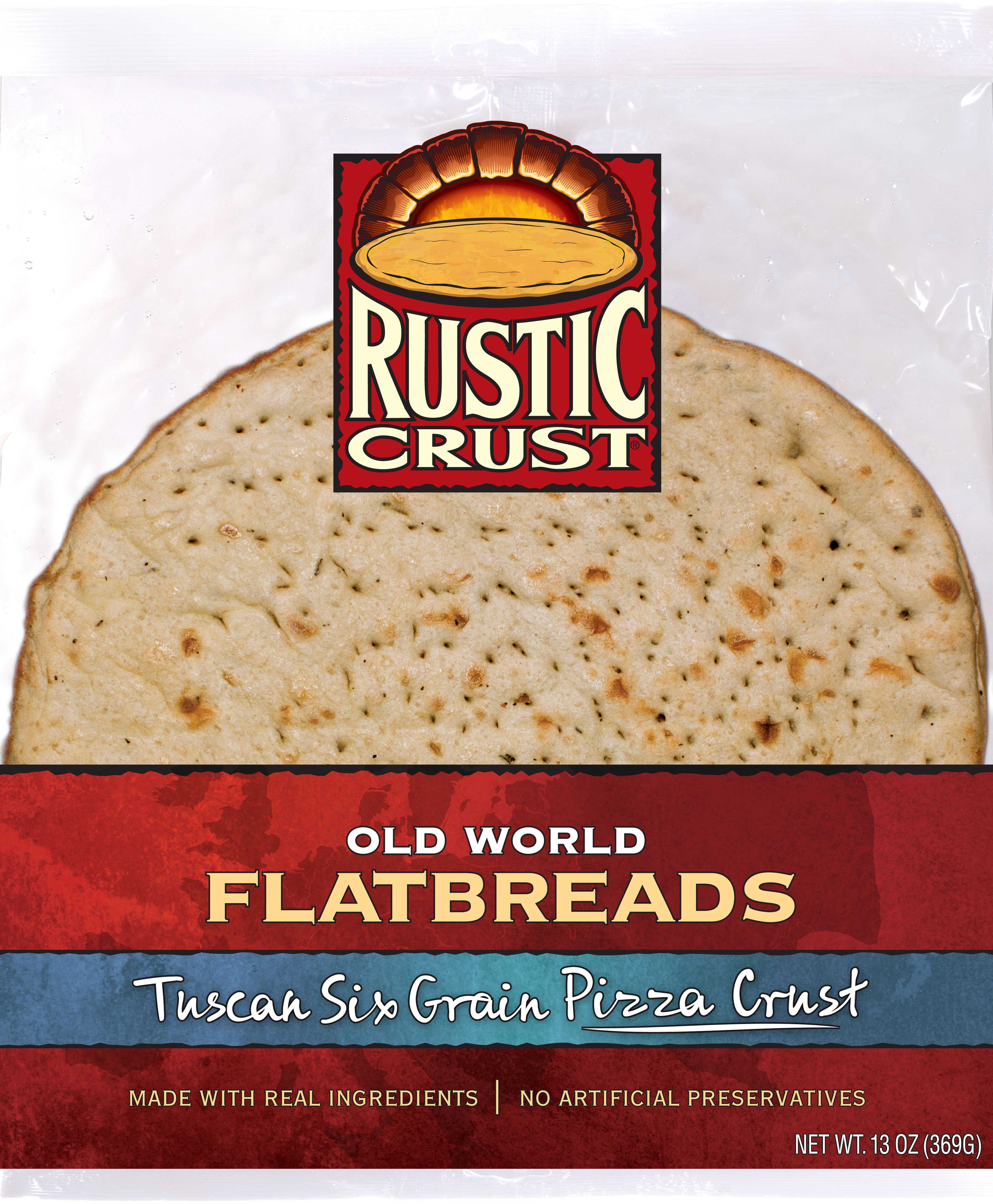Rustic Crust Tuscan Six Grain Pizza Crust, 12 inch -- 8 per case.