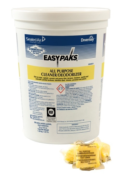 Easy Paks All Purpose Cleaner, 0.5 Ounce Packet -- 180 per case.