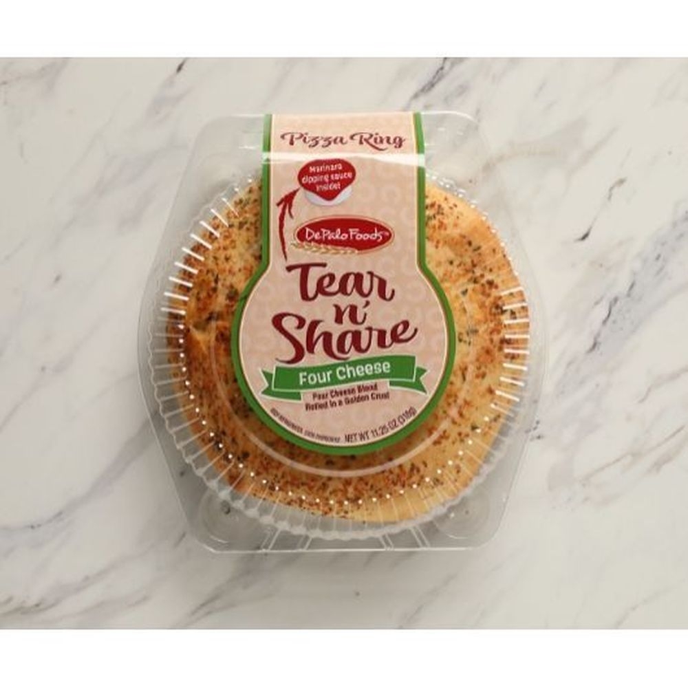 Depalo Foods Tear N Share Four Cheese Pizza Ring, 11.25 Ounce -- 9 per case