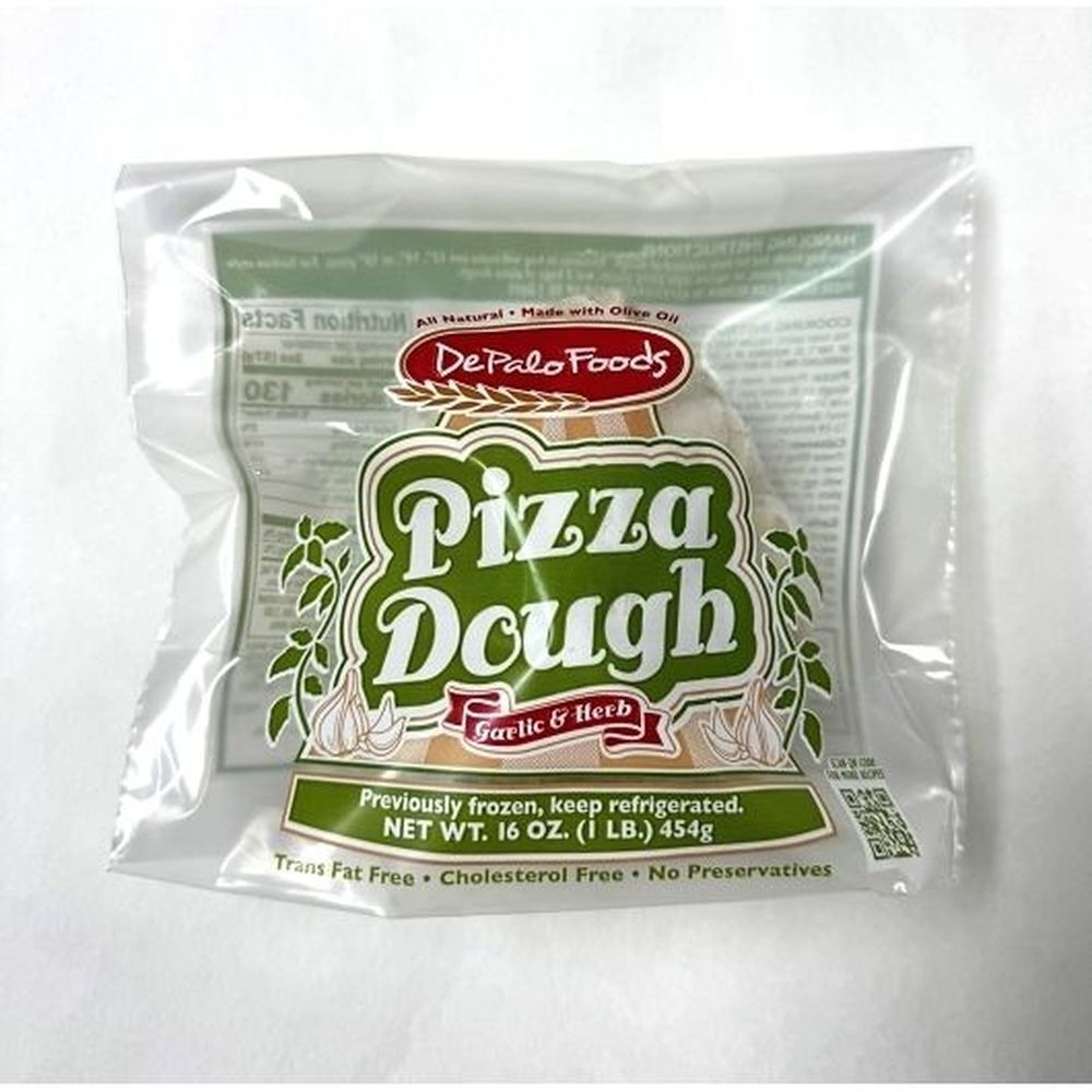 Depalo Foods Garlic and Herb Pizza Dough, 16 Ounce -- 12 per case