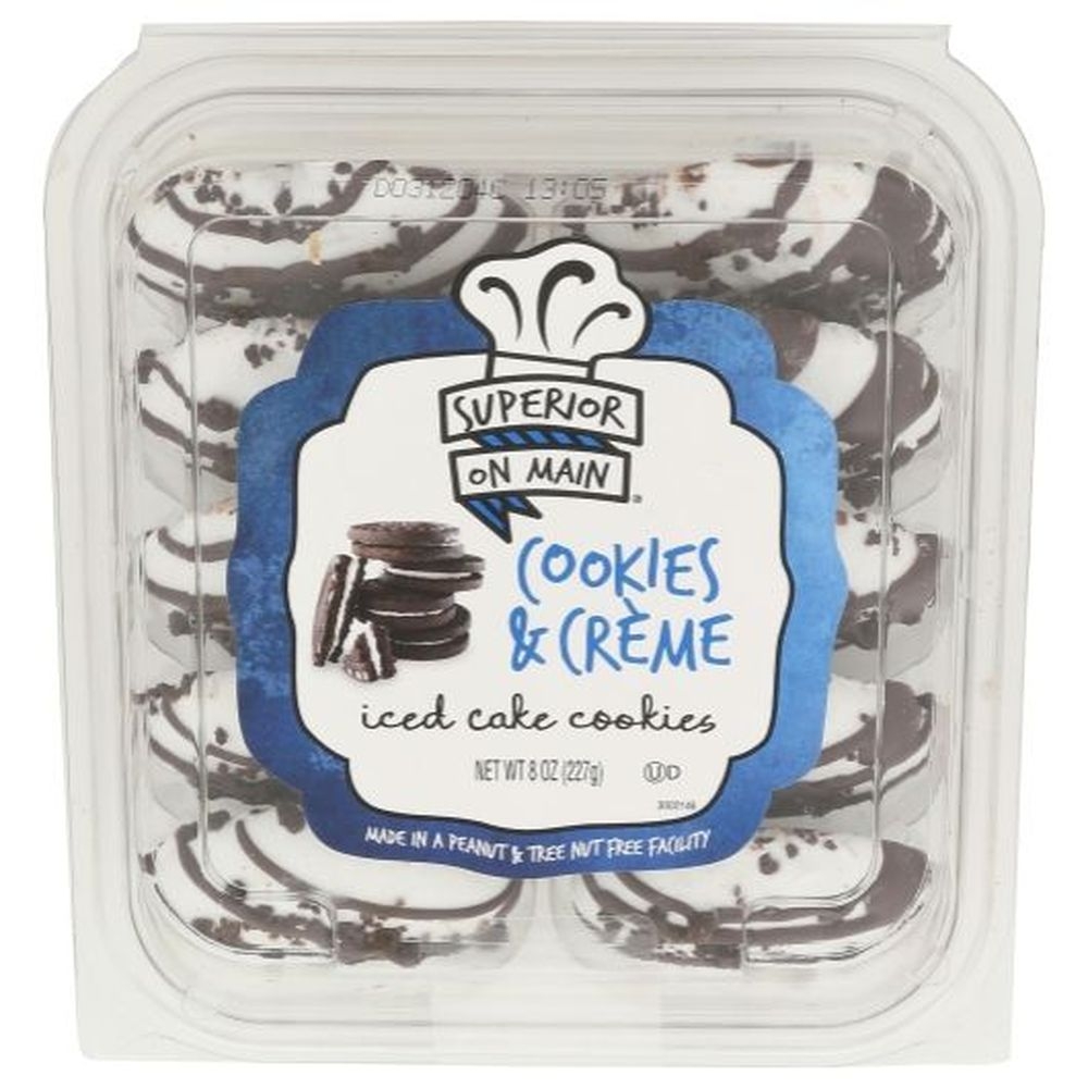 Superior On Main Cookies and Creme Iced Cake Cookies, 8 Ounce -- 12 per case