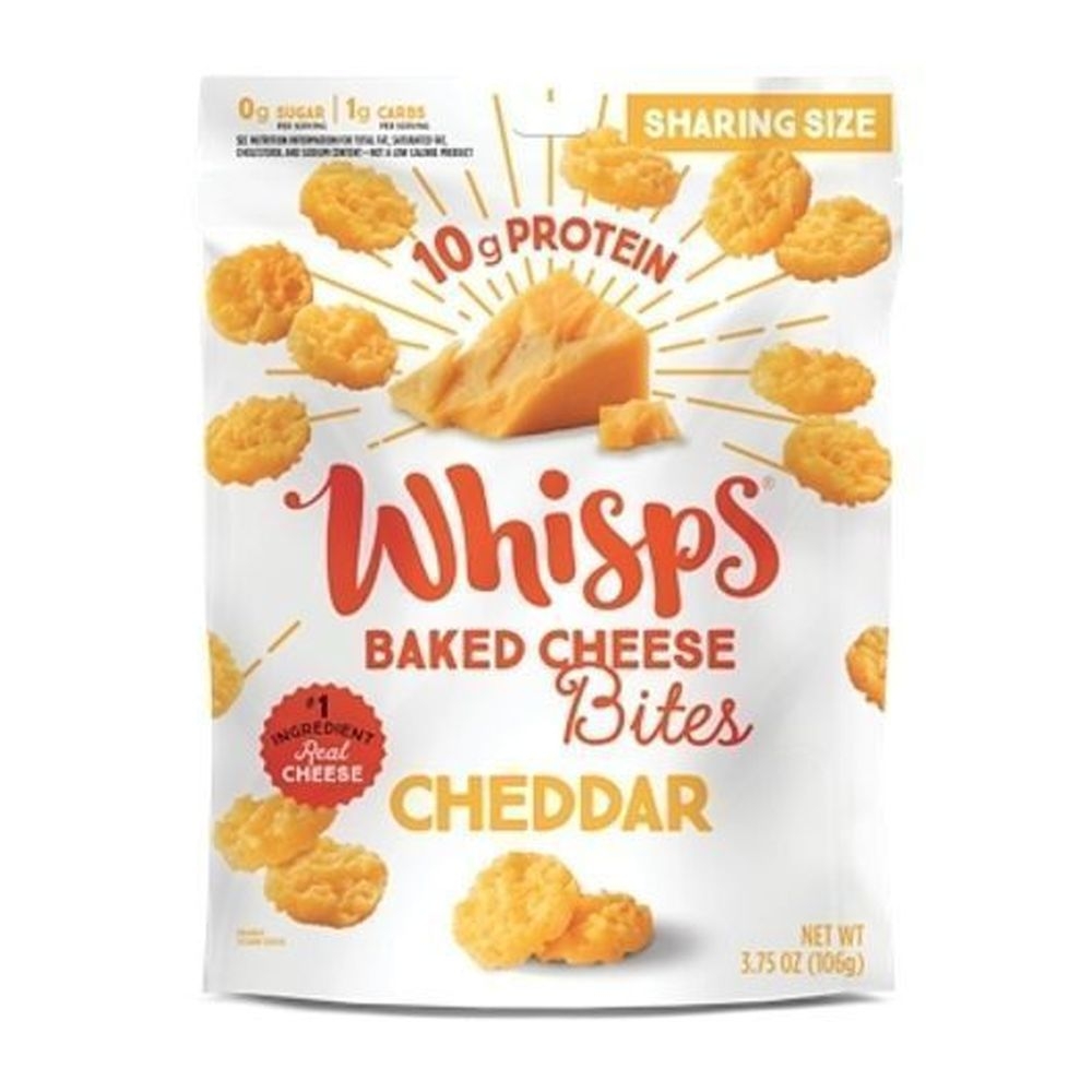 Whisps Cheddar Baked Cheese Bites, 3.75 Ounce -- 6 per case
