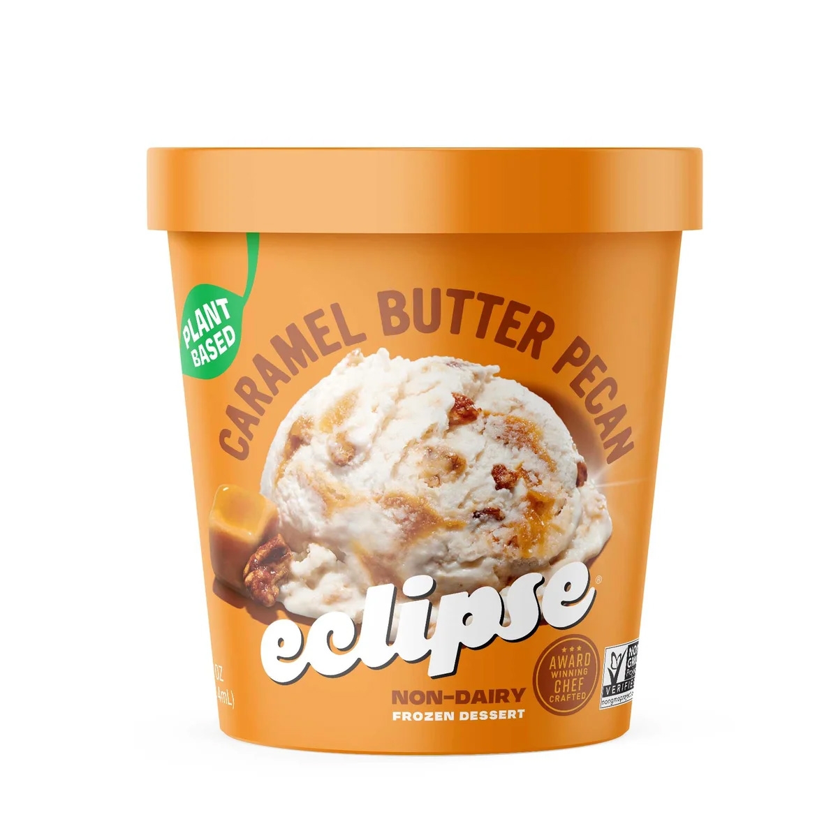Eclipse Premium Caramel Butter Pecan Frozen Dessert, 14 Ounce -- 8 per case