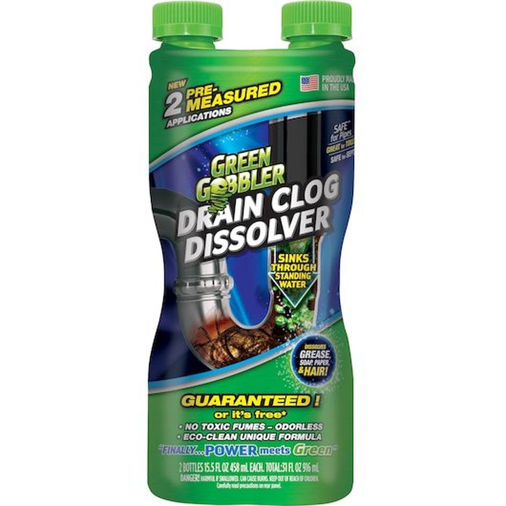 Green Gobbler Drain Glog Dissolver, 31 Fluid Ounce -- 6 per case