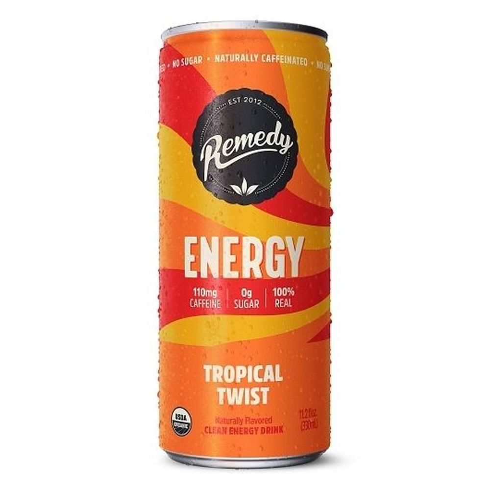 Remedy Tropical Twist Energy Drink, 11 Fluid Ounce -- 12 per case