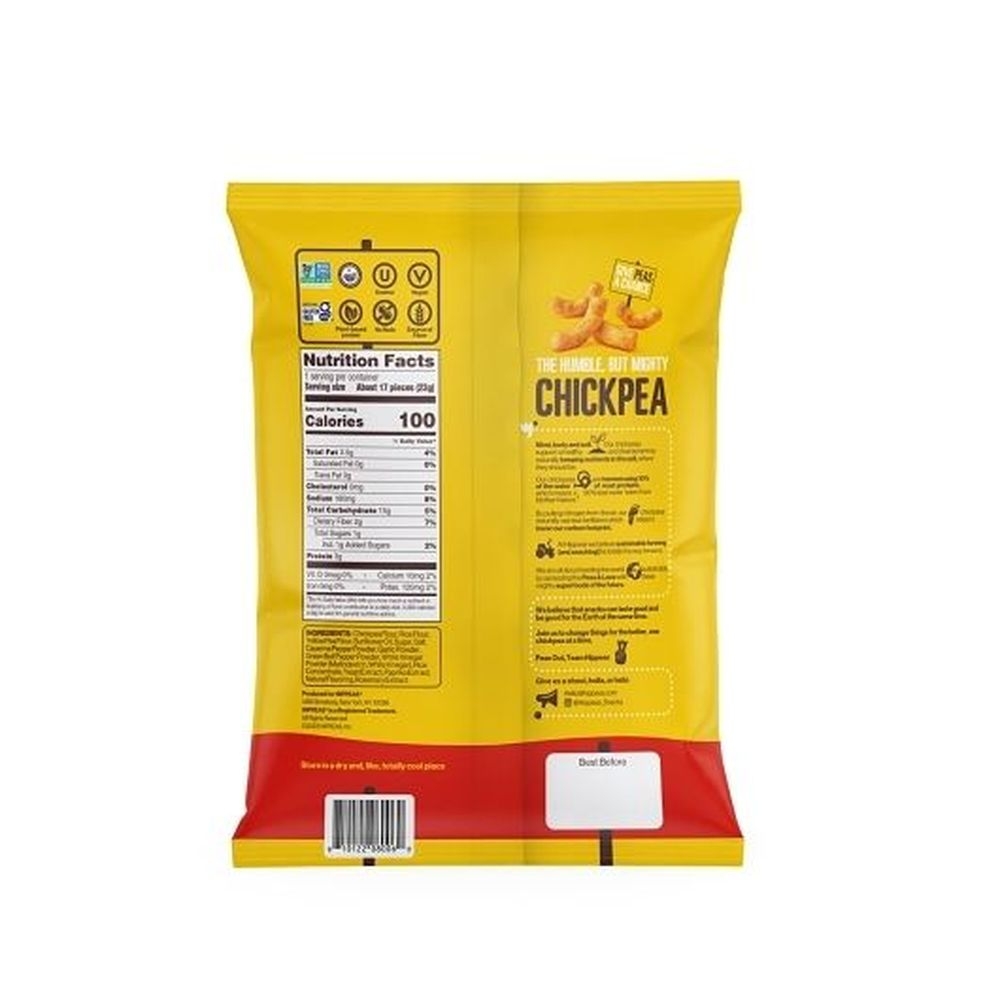 Hippeas Non-Gmo Sriracha Sunshine Chickpea Puffs, 0.8 Ounce -- 24 per case