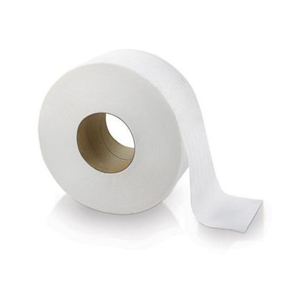 Solaris Livi VPG White 2 Ply Jumbo Tissue Roll, 3.3 inch x 600 Feet -- 12 per case.