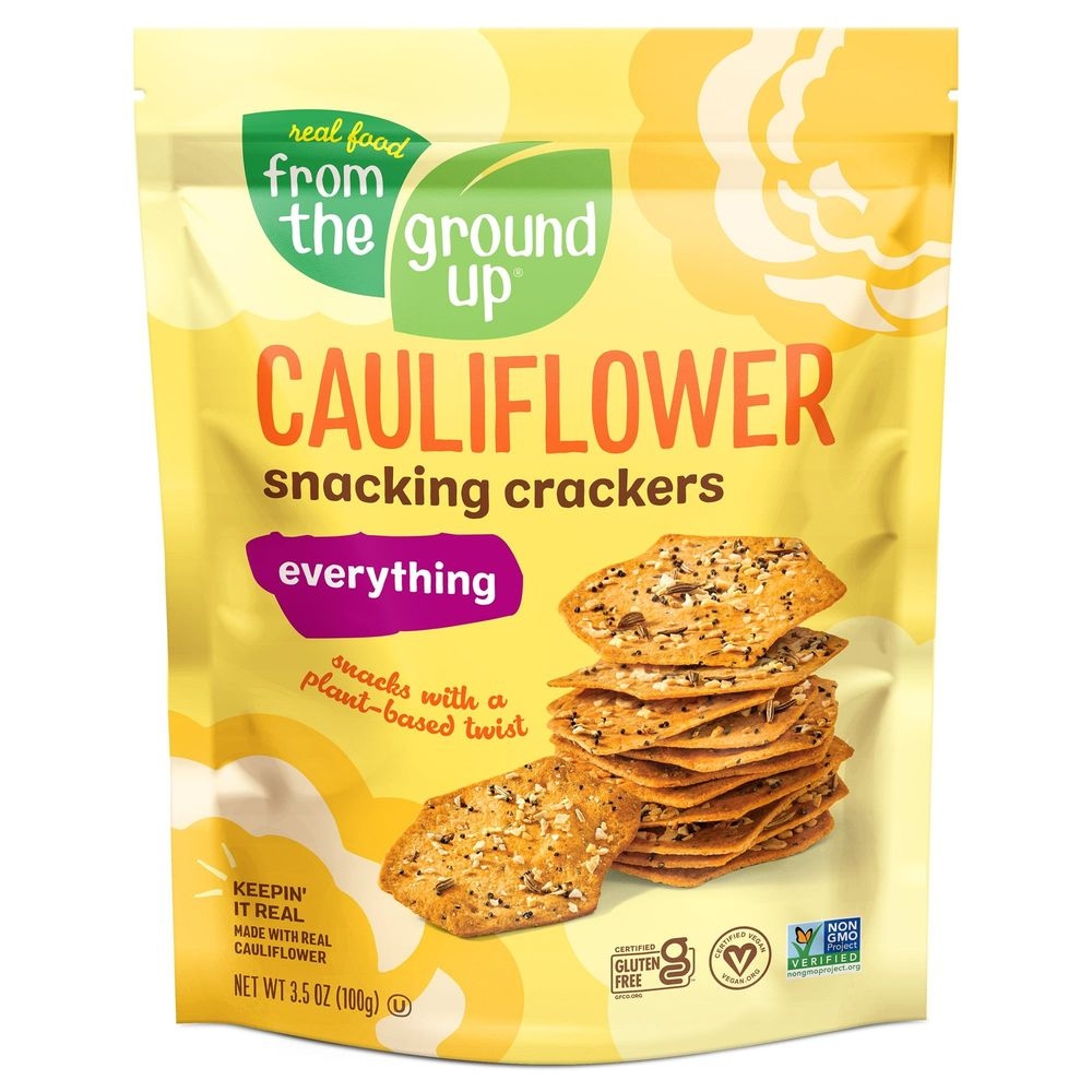 From The Ground Up Everything Cauliflower Snacking Cracker, 3.5 Ounce -- 6 per case