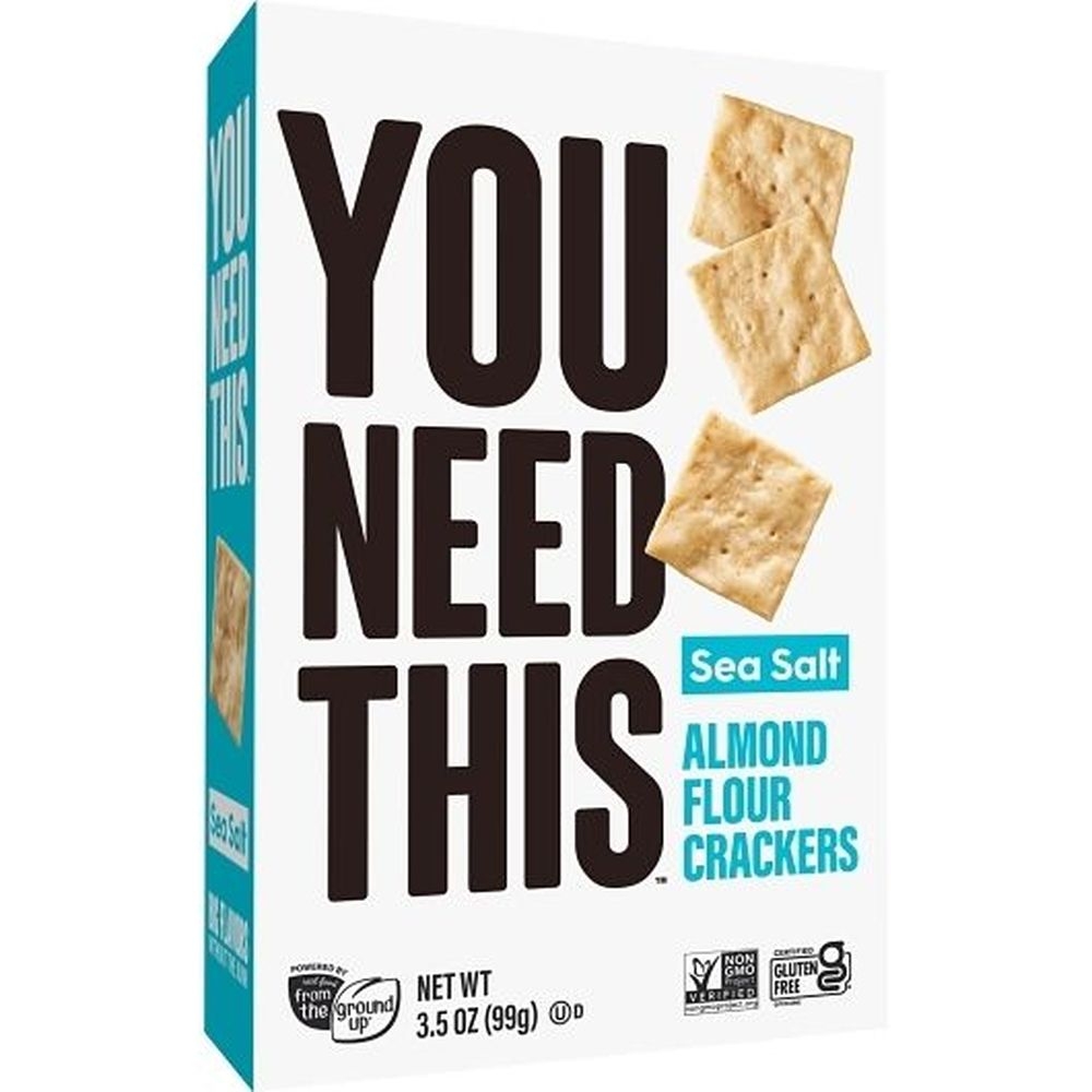 You Need This Sea Salt Almond Flour Crackers, 3.5 Ounce -- 6 per case