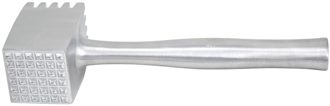 Winco Heavy Aluminum 2-Sided Meat Tenderizer, 12.75 inch -- 12 per case