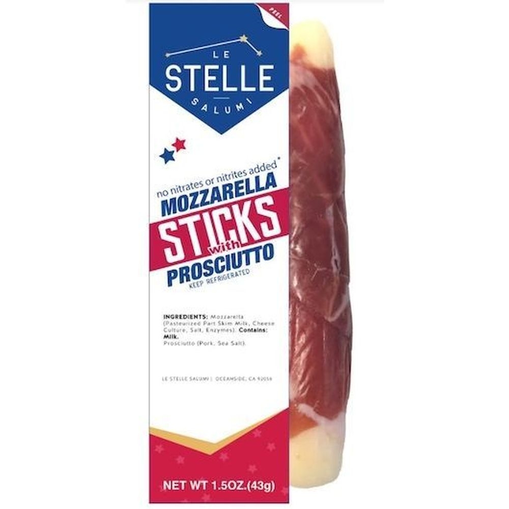 Le Stelle Mozzarella Sticks with Prosciutto, 1.5 Ounce -- 24 per case