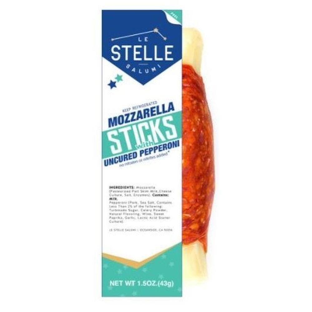 Le Stelle Mozzarella Sticks with Uncured Prosciutto, 1.5 Ounce -- 24 per case