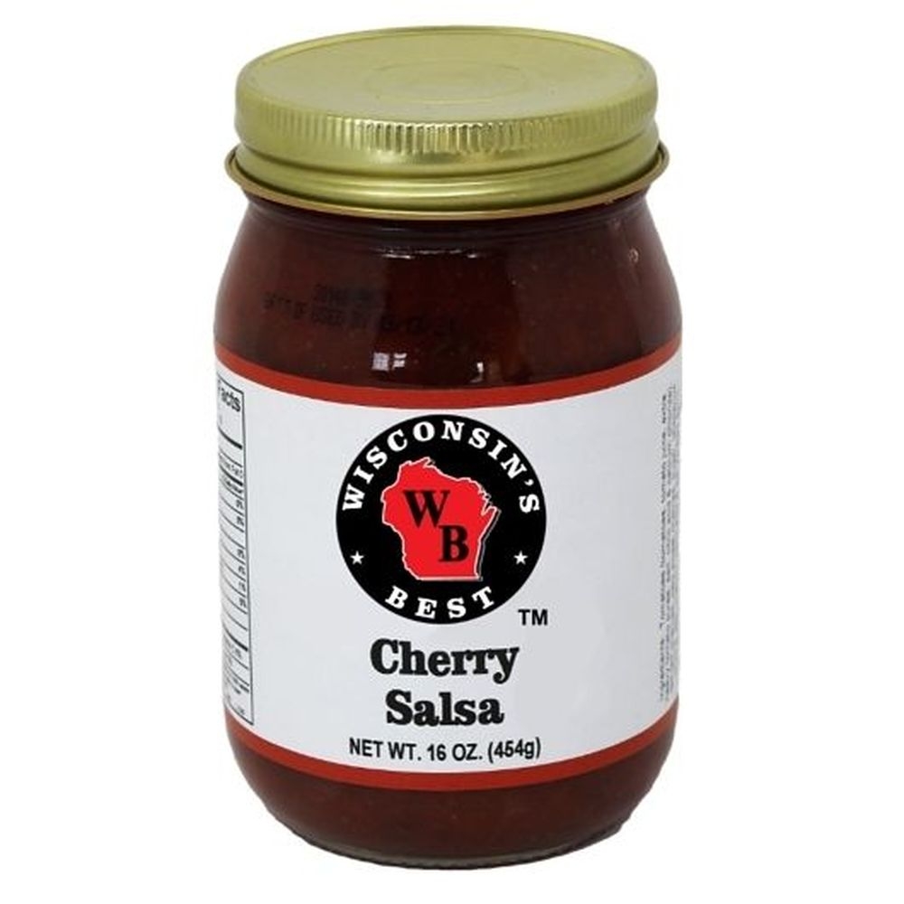 Wisconsins Best Medium Cherry Salsa, 16 Ounce Jar -- 12 per case