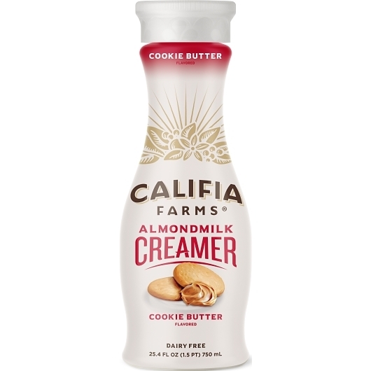 Califia Farms Cookie Butter Almond Milk Coffee Creamer, 25.4 Fluid Ounce -- 6 per case