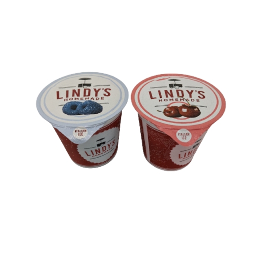 Lindys Homemade Blue Raspberry Cherry Combo Italian Ice, 36 Fluid Ounce -- 9 per case