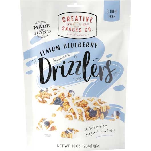 Creative Snacks Lemon Blueberry Drizzlers, 10 Ounce -- 6 per case