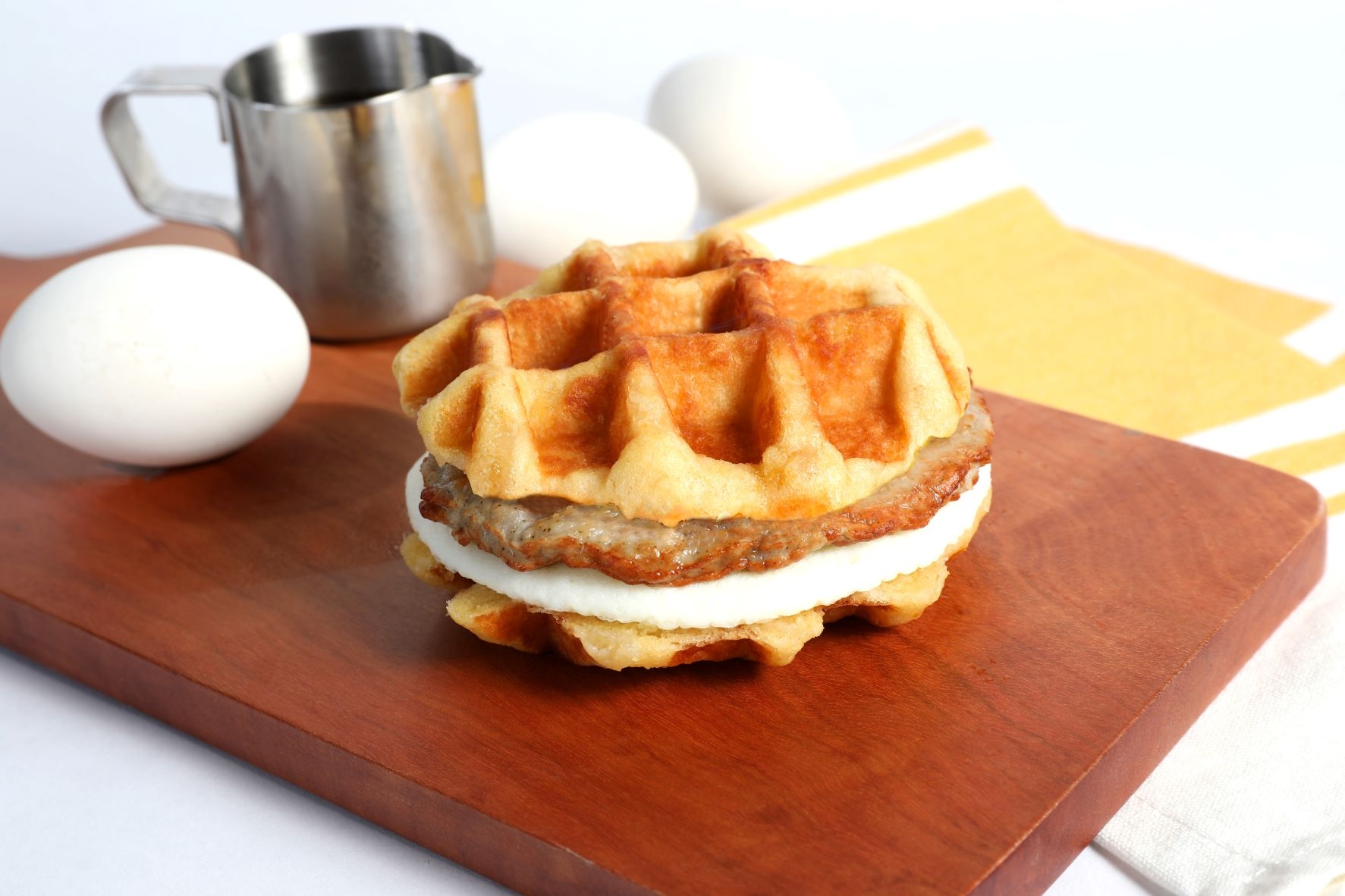 Grand Prairie Sausage Egg Waffle Sandwich , 24 count