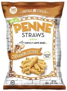 Vintage Italia Cinnamon Churro Penne Straw, 6 Ounce -- 12 per case