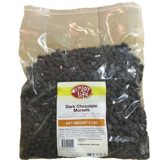 Enjoy Life Dark Chocolate Morsels, 5 Pound