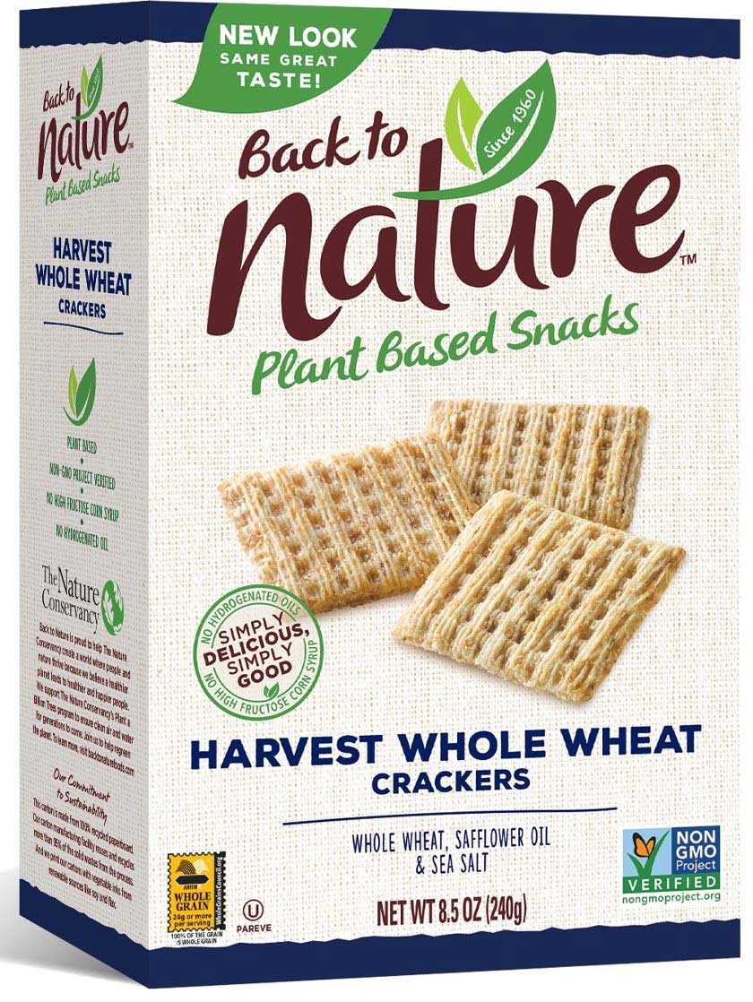 Back to Nature Harvest Whole Wheat Cracker, 8.5 Ounce -- 12 per case