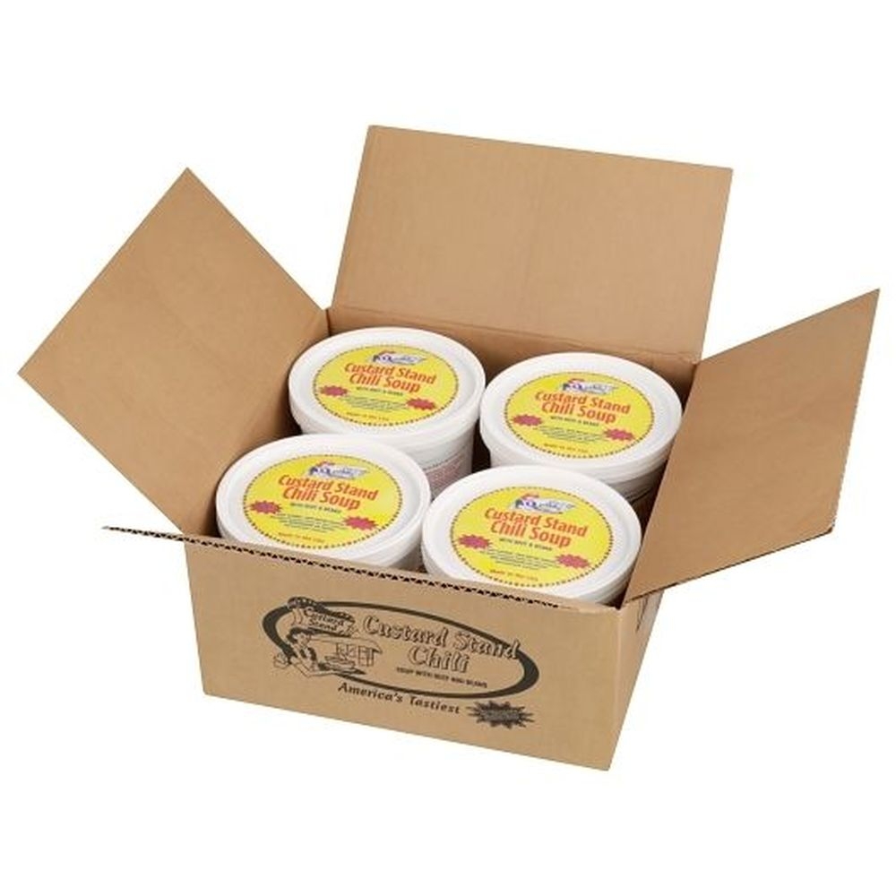 Custard Stand Beef and Bean Chili Soup, 80 Ounce -- 4 per case
