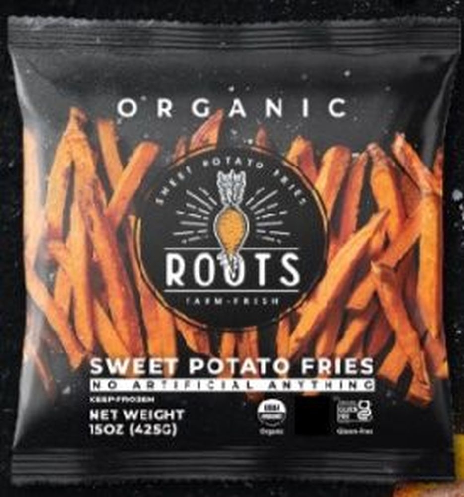 Roots Organic Sweet Potato Straight Cut Fries, 15 Ounce -- 12 per case