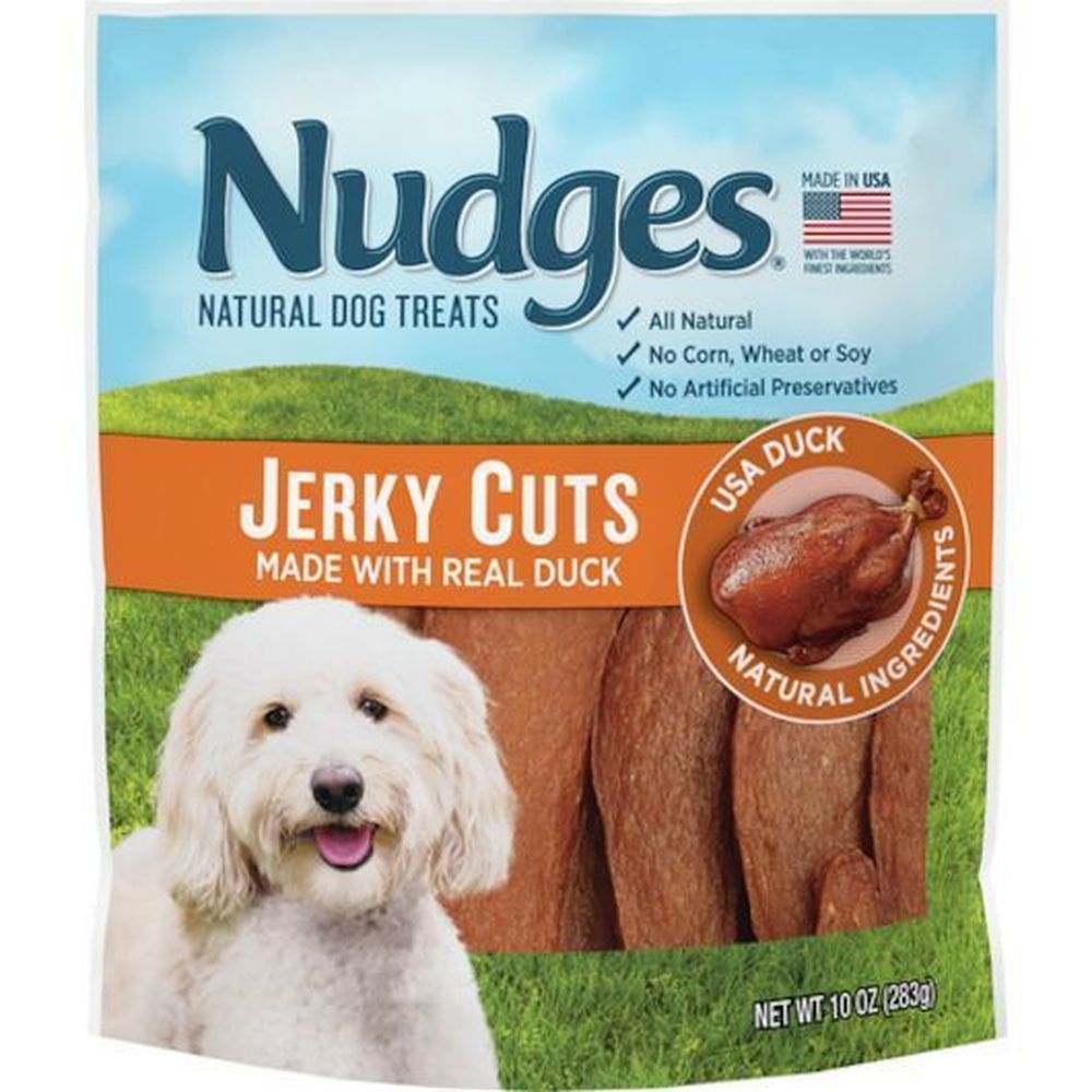 Blue Buffalo Nudges Jerky Cuts Duck Natural Dog Treats, 10 Ounce -- 6 per case