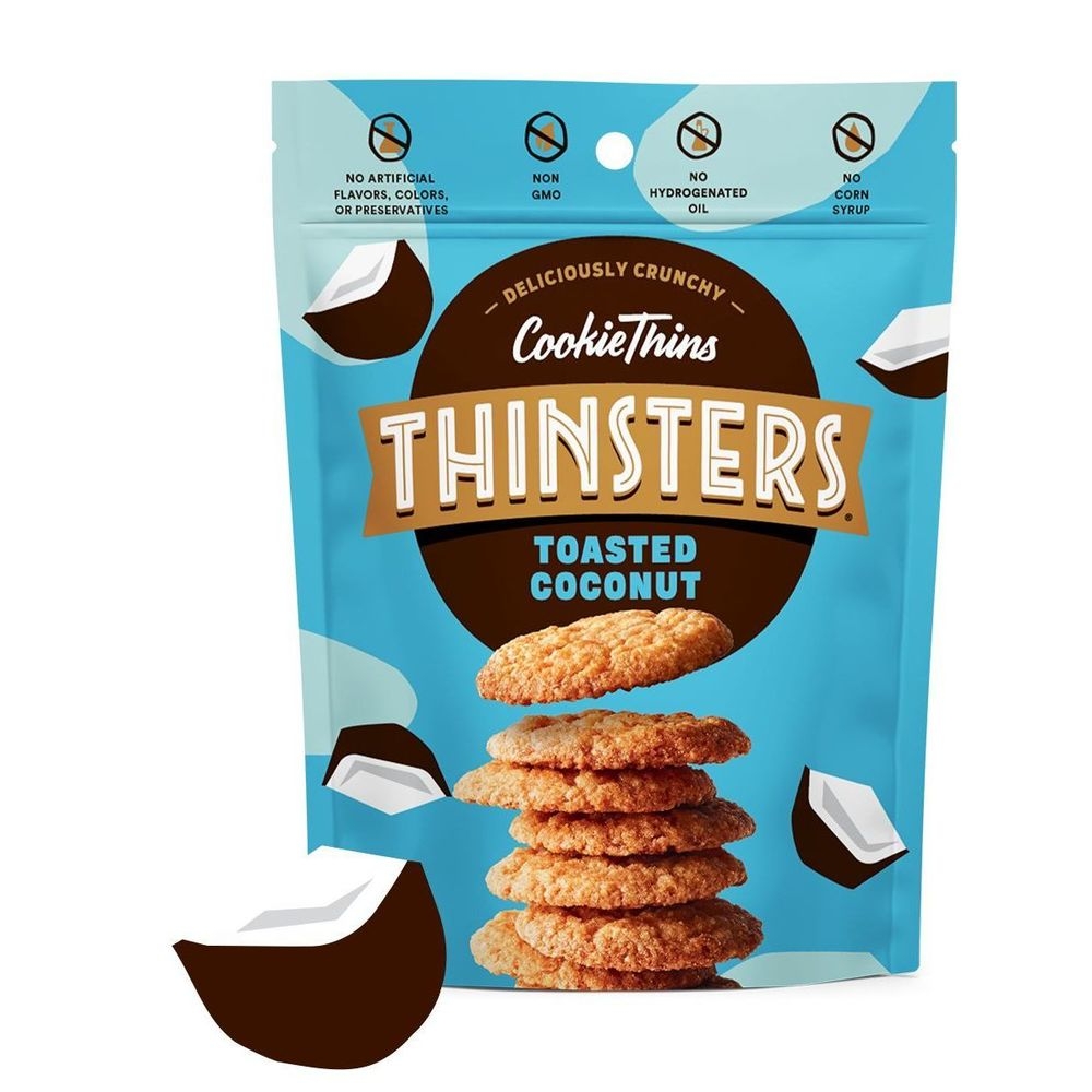 Thinsters Coconut Cookie Thins, 4 Ounce -- 12 per case