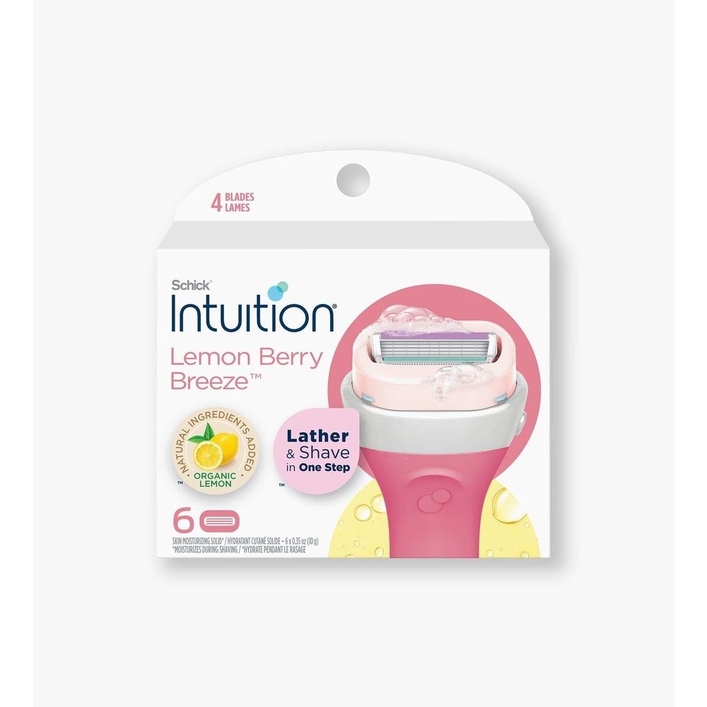 Schick Intuition Lemon Berry Breeze Refill, 6 count -- 36 per case