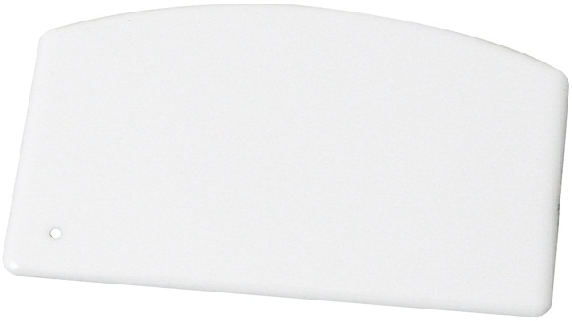 Winco Plastic Small Dough Scraper, 5 1/2 x 3 3/4 inch -- 252 per case