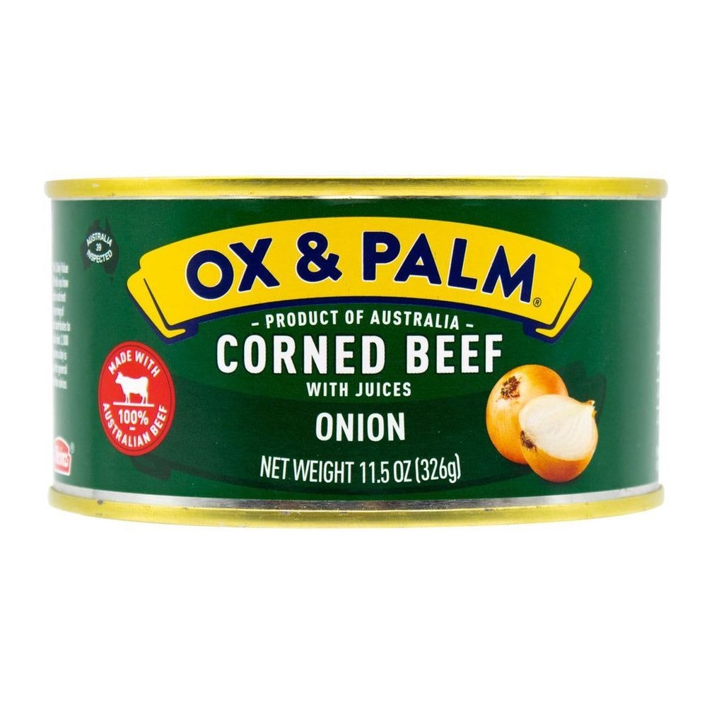 Ox and Palm Onion Flavored Chunky Style Corned Beef, 11.5 Ounce Can -- 12 per case