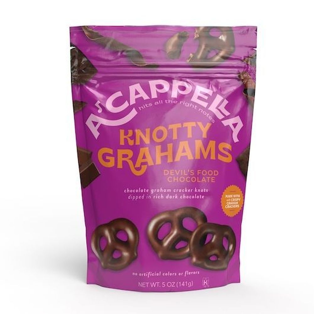 Acappella Devils Food Chocolate Knotty Grahams, 4.5 Ounce -- 6 per case