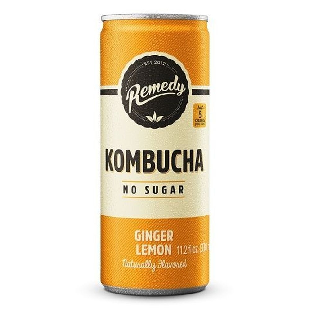 Remedy Ginger Lemon Kombucha, 11.2 Fluid Ounce -- 12 per case